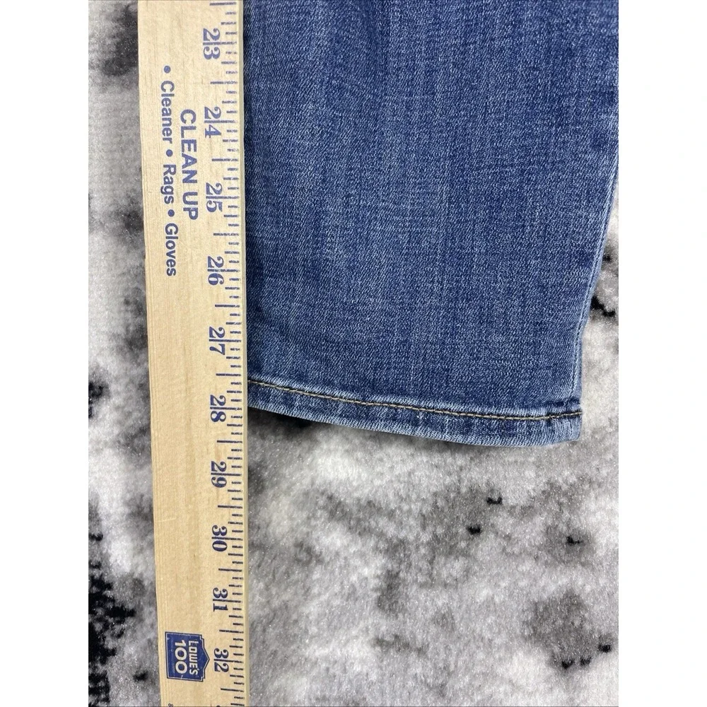 Chicos So Slimming Girlfriend Slim Ankle Jeans Womens Size 6 Medium Wash Stretch